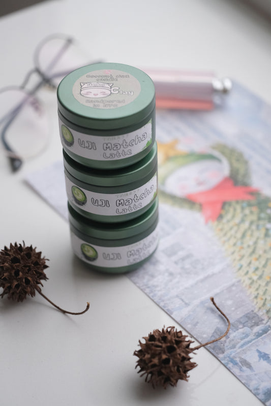 Hand-Poured Natural Uji Matcha Soy Candle with Raspberry – Small Handmade Candle